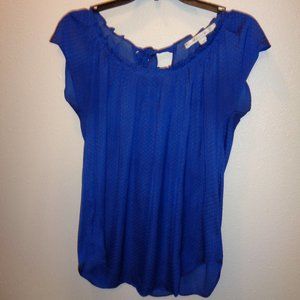 Lc Lauren Conrad Pleated Front Tie Back Top. Size Medium